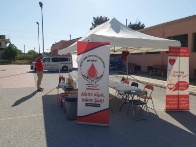 Blood donation with the participation of EPOMEA Pavlos Melas