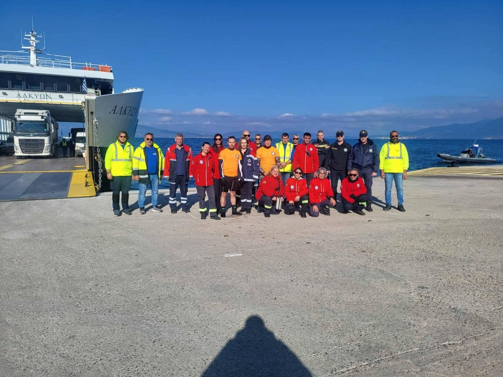 Συμμετοχή της ΕΠΟΜΕΑ Λοκρών στην άσκηση προσομοίωσης κινδύνου στον επιβατικό λιμένα Αρκίτσας